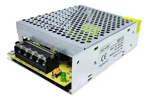 Fonte Chaveada Power Supply 12V 10A 120W Bivolt Com Proteção