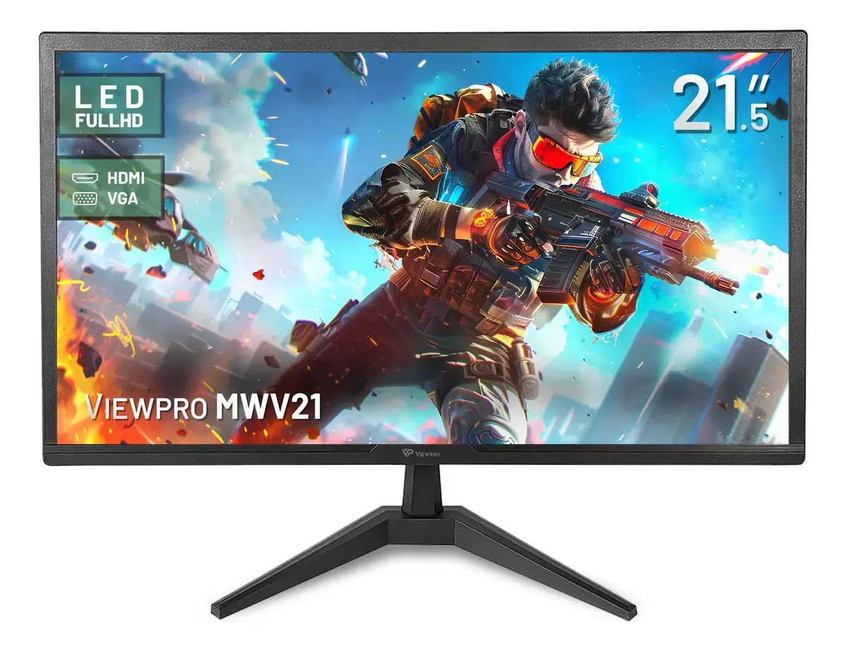 Monitor Viewpro MWV21 LED de 21.5" Full HD Com HDMI e VGA - 1