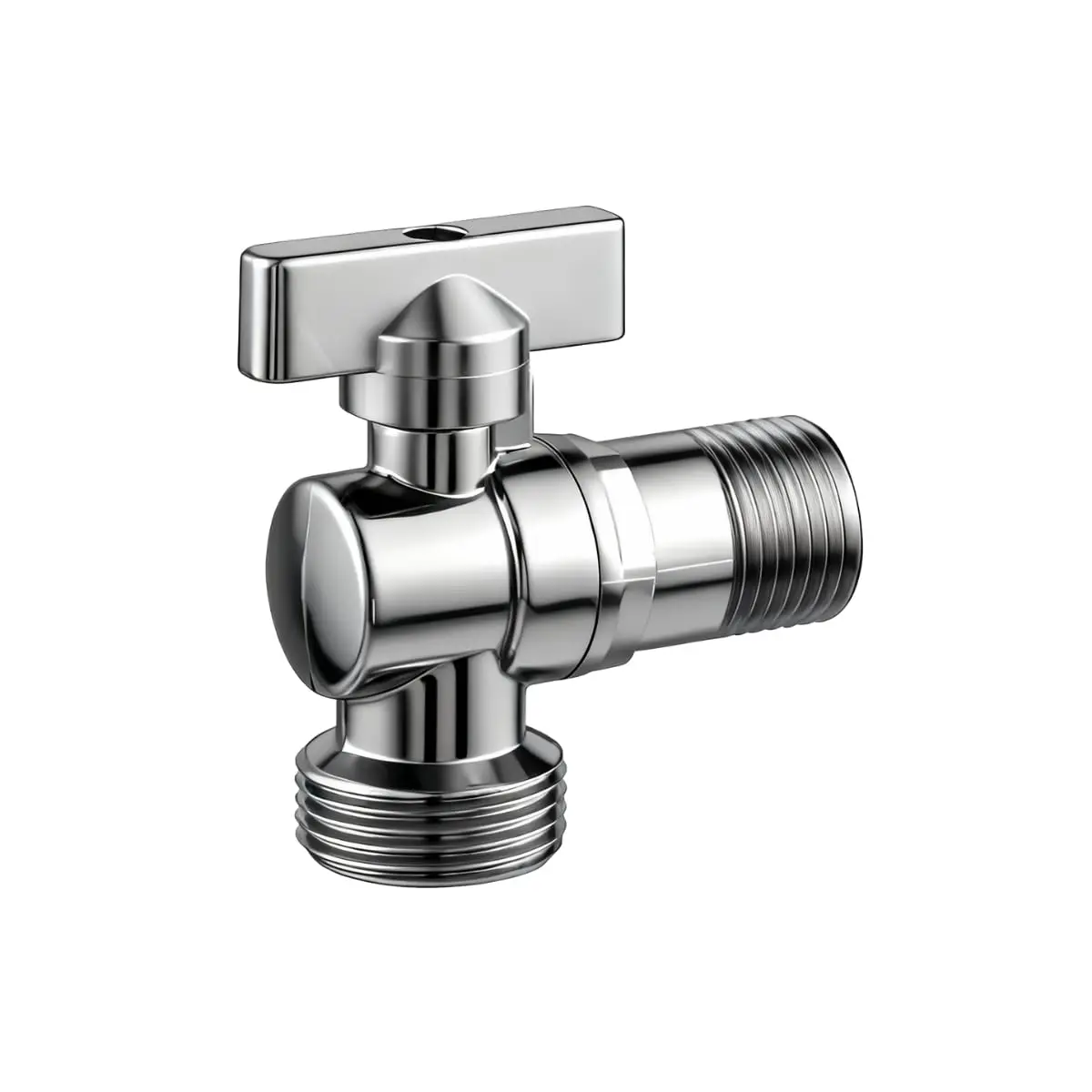 Registro Esfera Cromado Casa Premier – Torneira para Máquina de Lavar 1/2" x 3/4", 1/4 de Volta, Engate Universal, Metal Alta Resistência