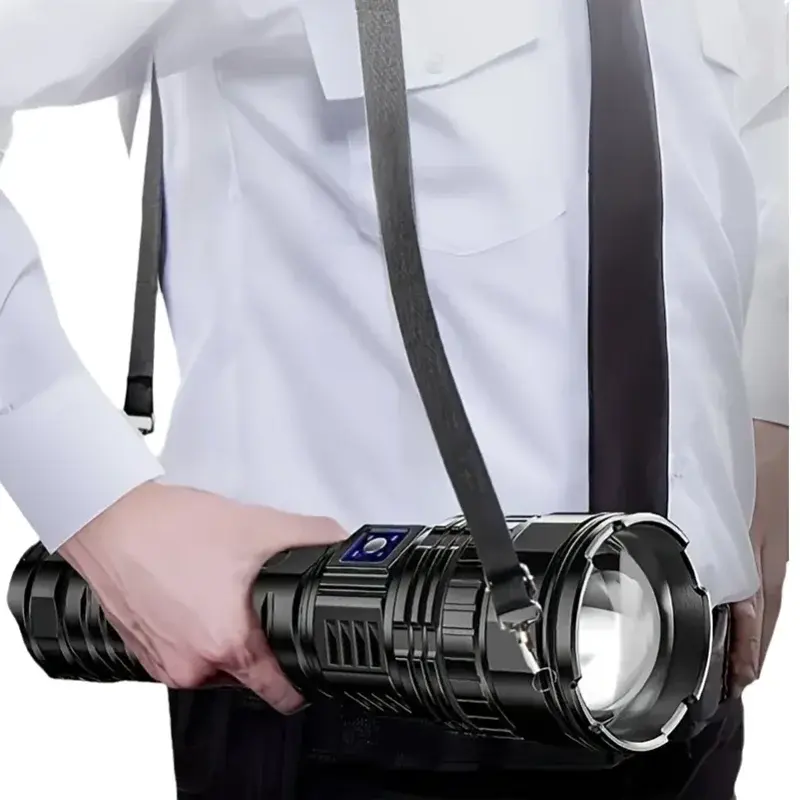 1000w bateria embutida flash luz holofotes de emergência 9km 990000000lm lanternas led mais poderosas tocha tática 15000mah - 1