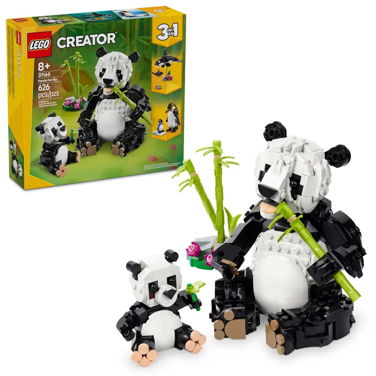 LEGO Creator Animais Selvagens: Família de Pandas 31165