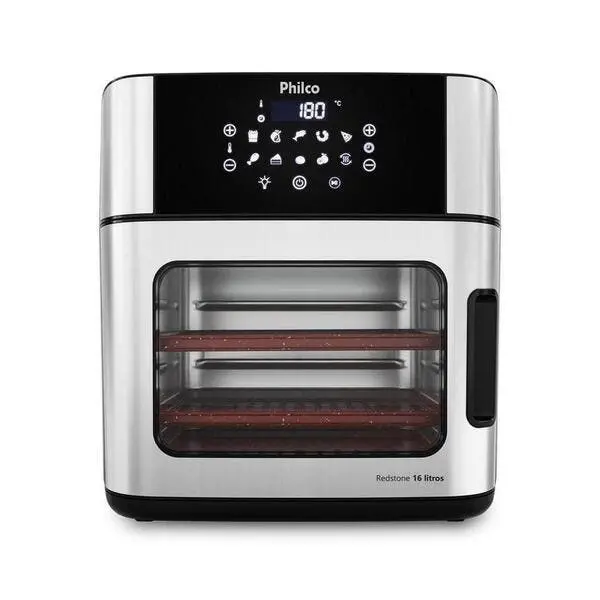 Fritadeira Air Fryer Philco Paf16a 16l Painel Digital 10 Funç