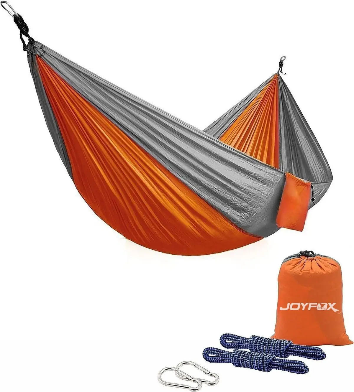 JOYFOX Rede de Dormir Camping Médio Laranja | Construção Rápida, Portátil, Dobrável, Rede de Árvore Acampamento