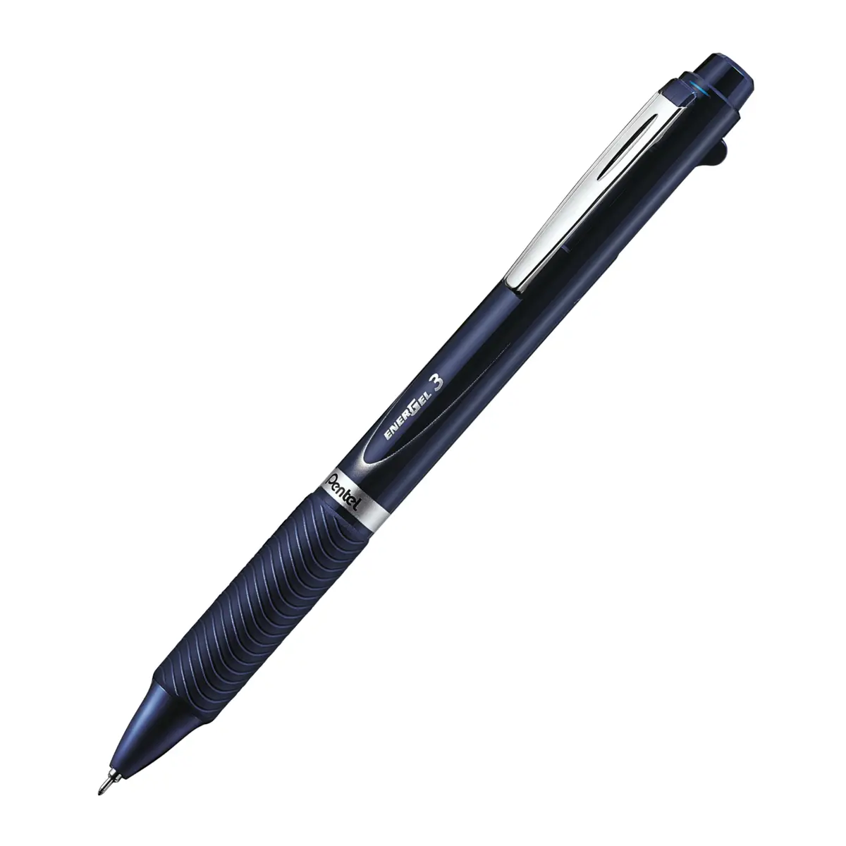 Pentel Energel 3 Cores 0.5mm Corpo Azul Tintas Azul Vermelha Preto SM/BLC35CX