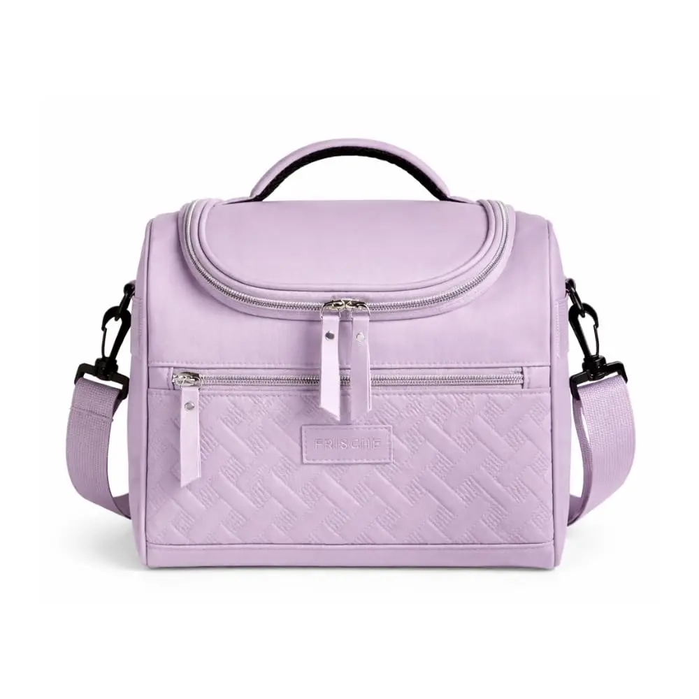 Bolsa Térmica Premium Lancheira Marmita Impermeável com Alça Ajustável Grande para Trabalho Academia Faculdade e Escolar, Lancheira Termica (Lilás) - 1