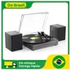 [Do Brasil] Leitor De Disco De Vinil Com Bluetooth e Entrada RCA / Acompanha 2 Caixas de Som - 1