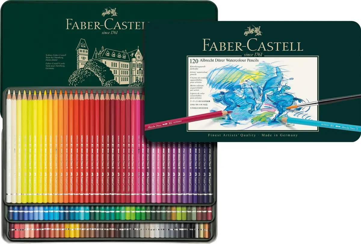 A&G Estojo Lápis Aqua A. Durer, Faber-Castell, Multicor, 120 Cores, Faber-Castell, 117511, Mulicor, 120 Cores - 1
