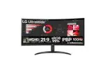 Monitor LG UltraWide™ Curvo – Tela VA de 34”, WQHD 3440 x 1440, 21:9, sRGB 99%, HDR10, PBP, 100Hz, AMD FreeSync™ - 34WR50QC-B - 1