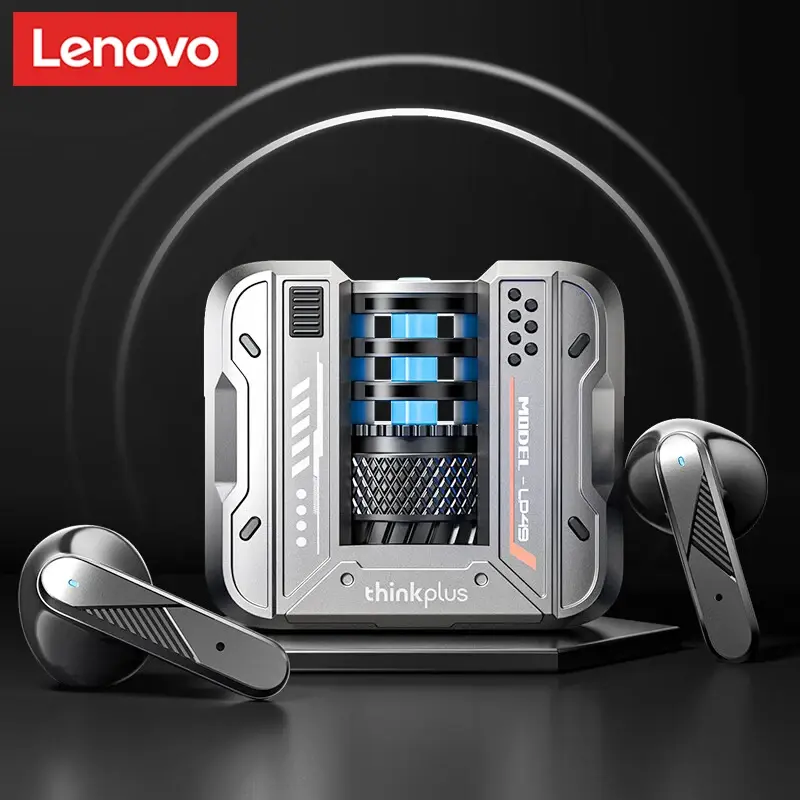 Fone de Ouvido Gamer Lenovo TWS Bluetooth 5.4 Sem Fio Esportivo com Som HIFI e Chamada HD LP49 - 1