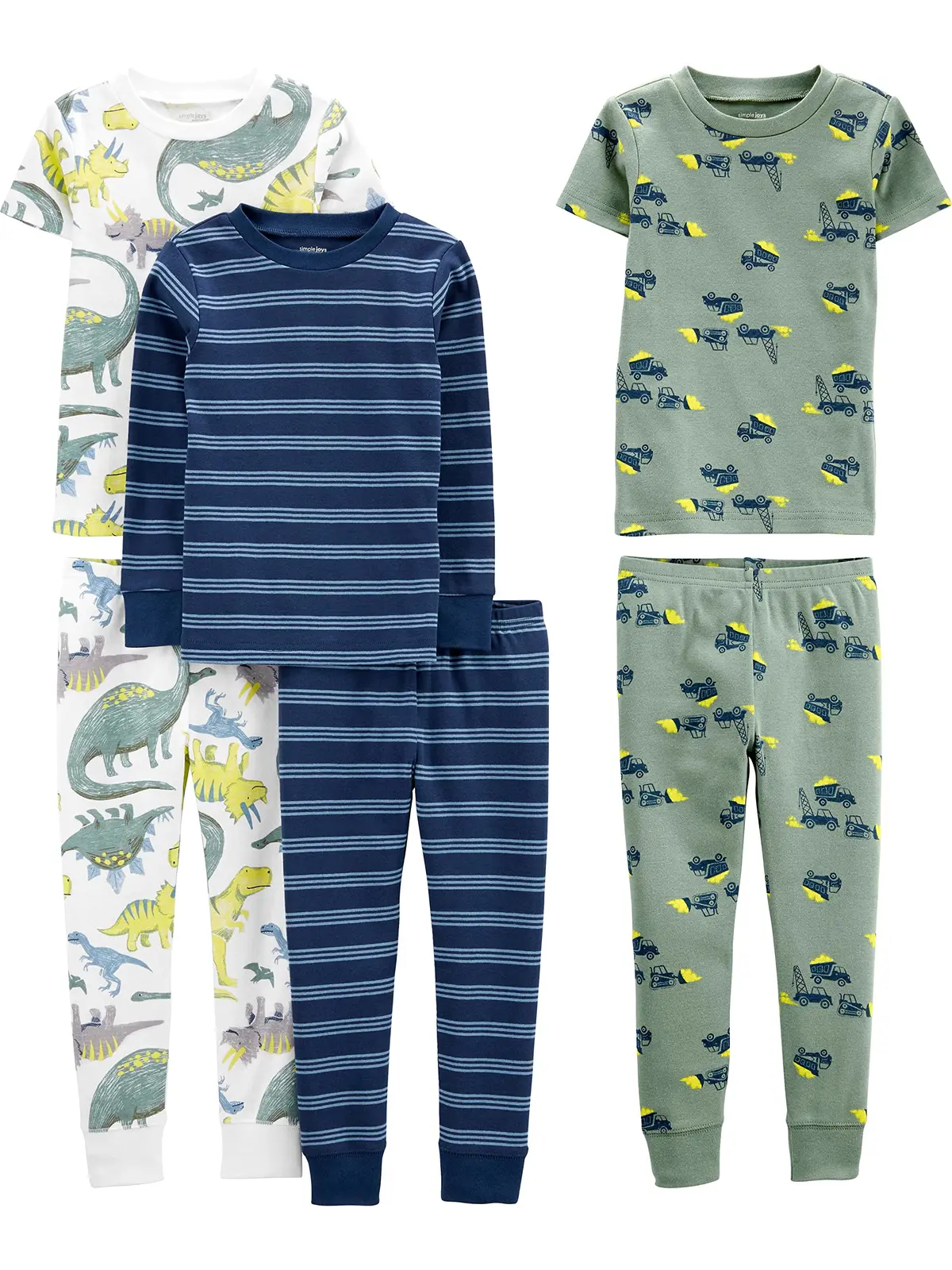 Conjunto de pijama Conjunto de pijama de algodão confortável, Simple Joys by Carter's, Meninos