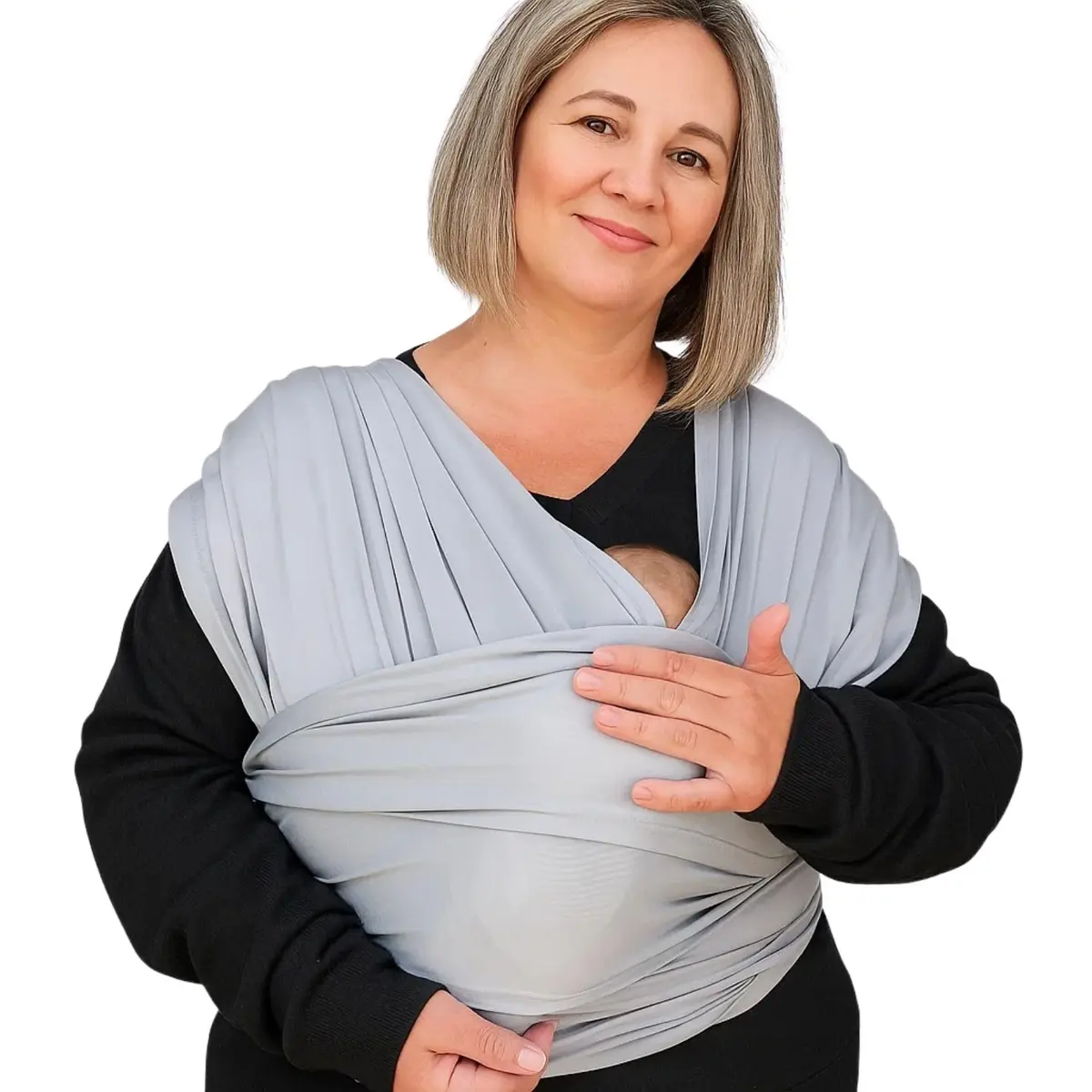 Sling Plus Size Best Sling para Bebê | Carregador Canguru Tipo Camiseta, Ergonômico e Respirável | Recém-Nascido até 20 kg