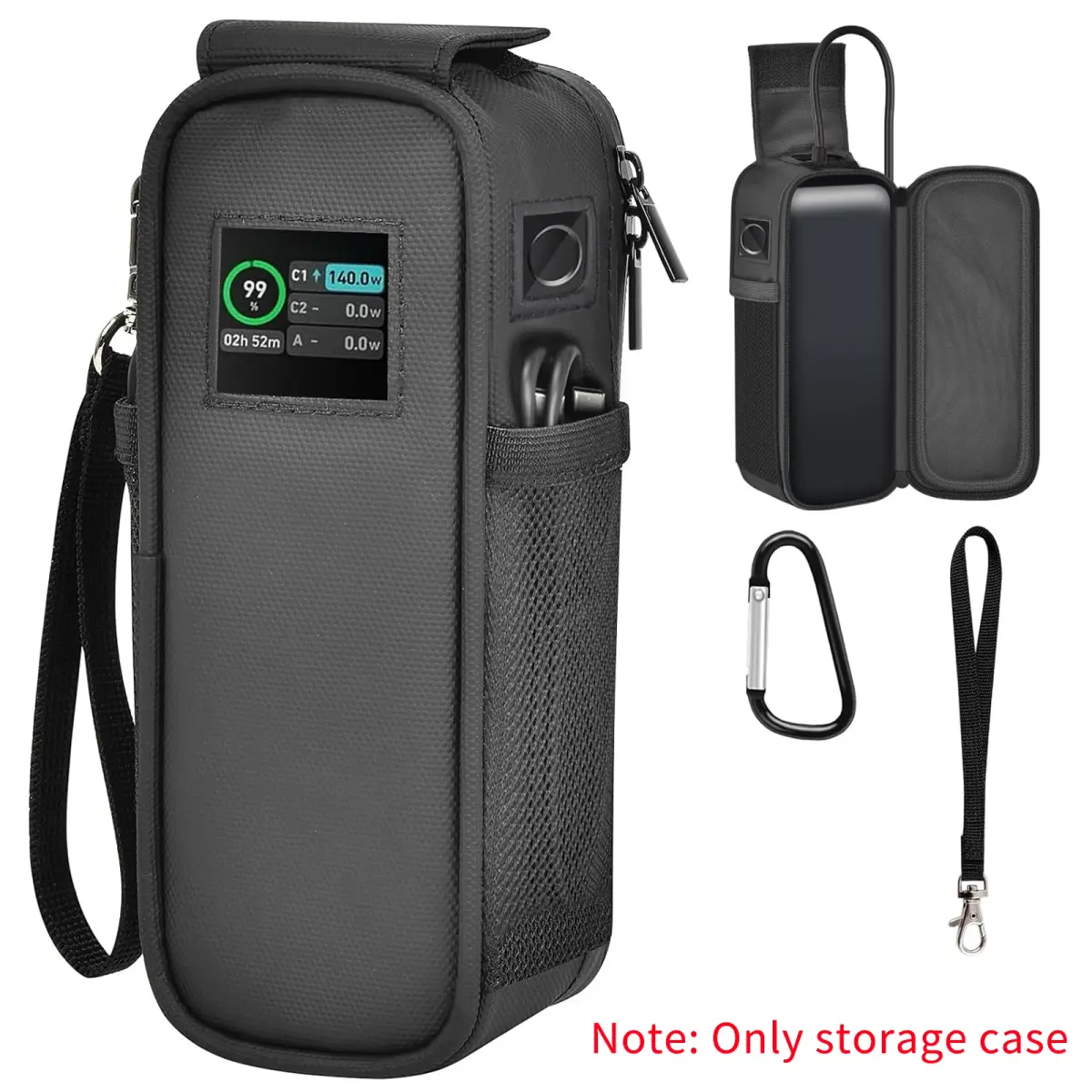 (SOMENTE CAIXA) Caixa compatível com o Anker 737 Power Bank, carregador portátil para laptop de 24.000mAh com 3 portas, carregadores de bateria para viagem.