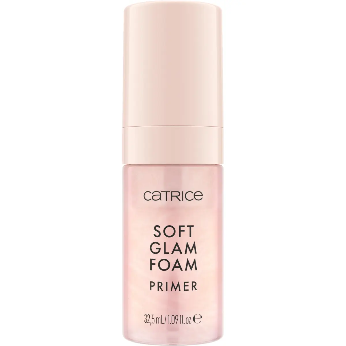 Primer em Espuma Catrice Soft Glam | Tom rosa translúcido, brilho dourado fino, glicerina e cranberry, não comedogênico, acabamento fresco e radiante - 1