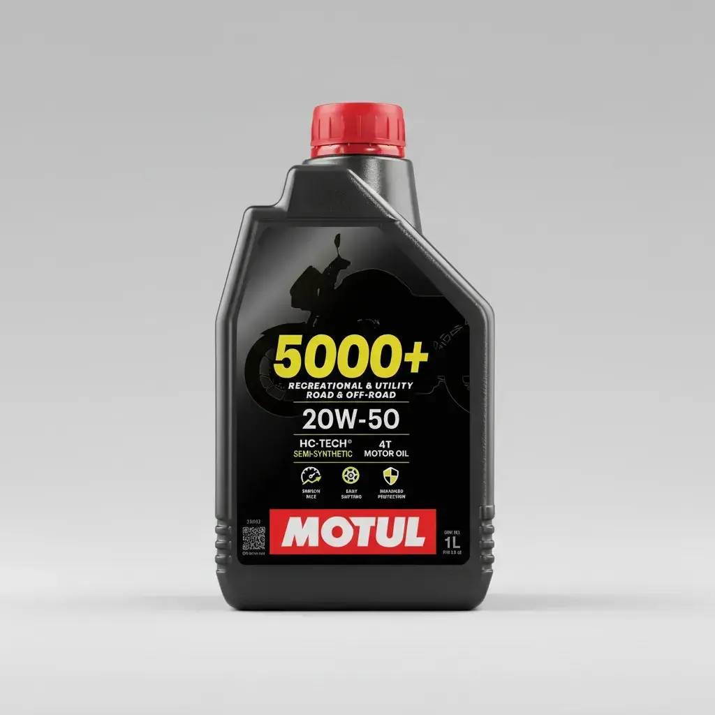 Óleo Motor Motul 5000+ 20W50 4T Semissintético para Moto 1L - 1
