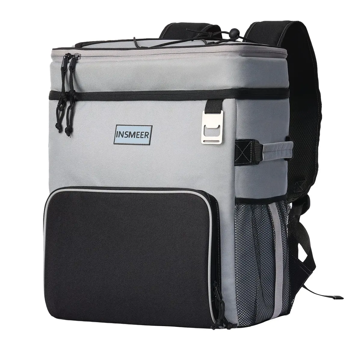 INSMEER Mochila térmica, refrigerador de praia isolado grande refrigerador de acampamento macio à prova de vazamento