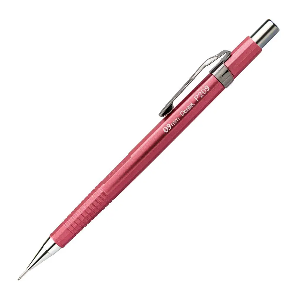Pentel Lapiseira 0.9mm Rosa Metálico SM/P209-MP1PB - 1