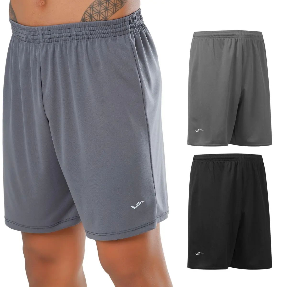 Kit 2 Short Masculino Academia ELITE Dry Fit Bermuda Futebol Esportivo Adulto