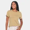 Camiseta HERING Básica Feminina Marrom - Tamanho P M G GG - 1