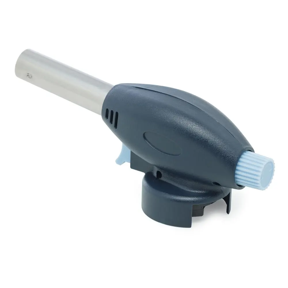 LYOR - Maçarico Culinário Portátil de Aço Inox Azul 17cm x 6,5cm x 5cm