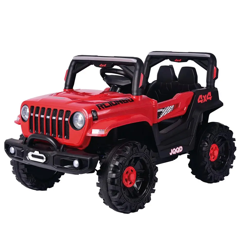 Zippy Toys, Carro Elétrico Jipe Off Road 12V com Controle Remoto - Vermelho