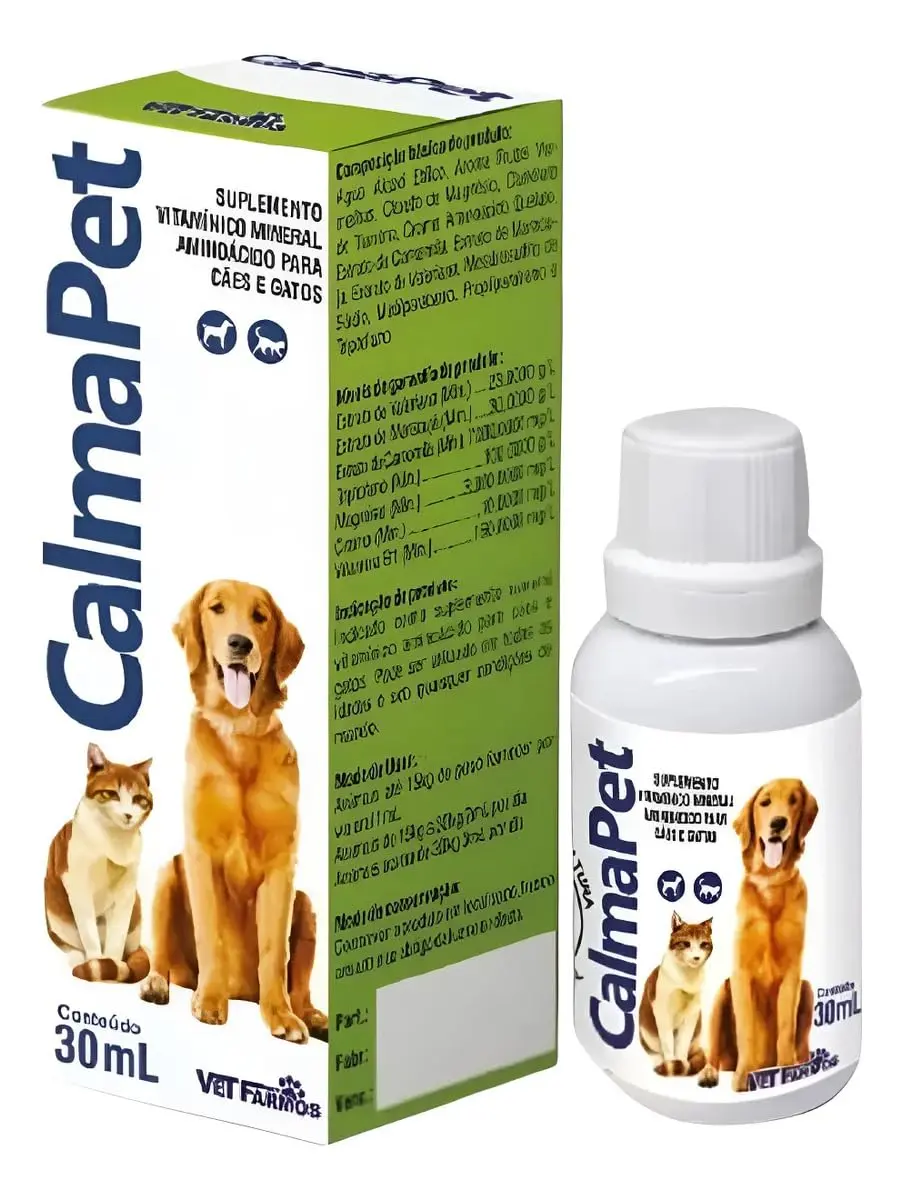 Calmapet Calmante Natural Para Cães E Gatos - 30ml - 1