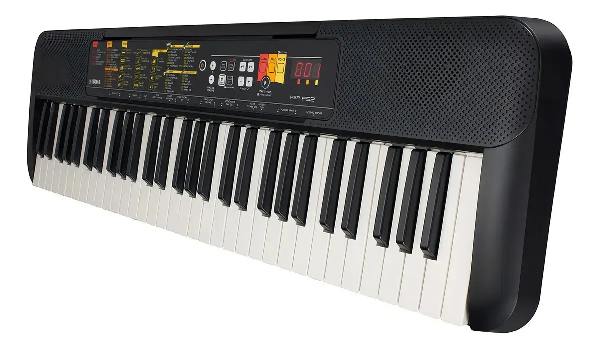 Teclado Musical Yamaha F52 Psr-f52 61 Teclas 136 Timbres Cor Preto thumbnail 2