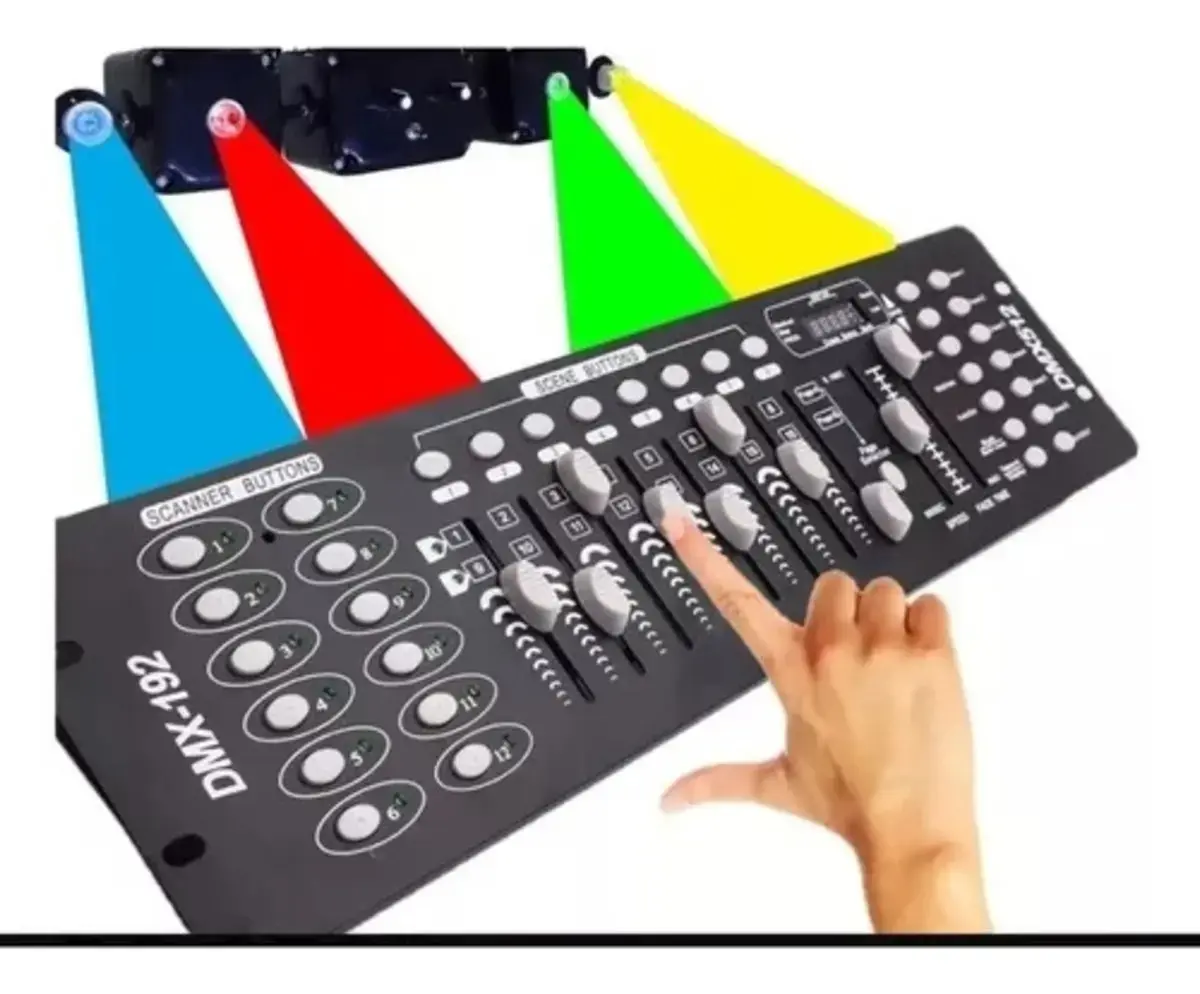 Mesa Controladora Dmx 192 Canais Efeito De Luz thumbnail 6