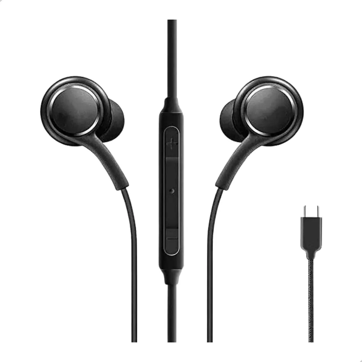 Fone De Ouvido Tipo C Com Microfone e Controle de Aúdio Integrado - 1