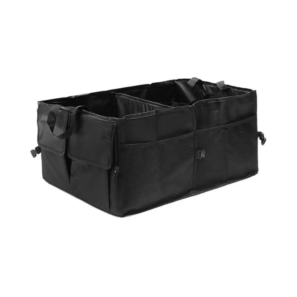 Caixa Organizadora Dobrável Porta-Malas Oxford Impermeável Multiuso | Impermeável, Dobrável, Múltiplos Compartimentos, Bolsos de Malha, Alças Resistentes - 1