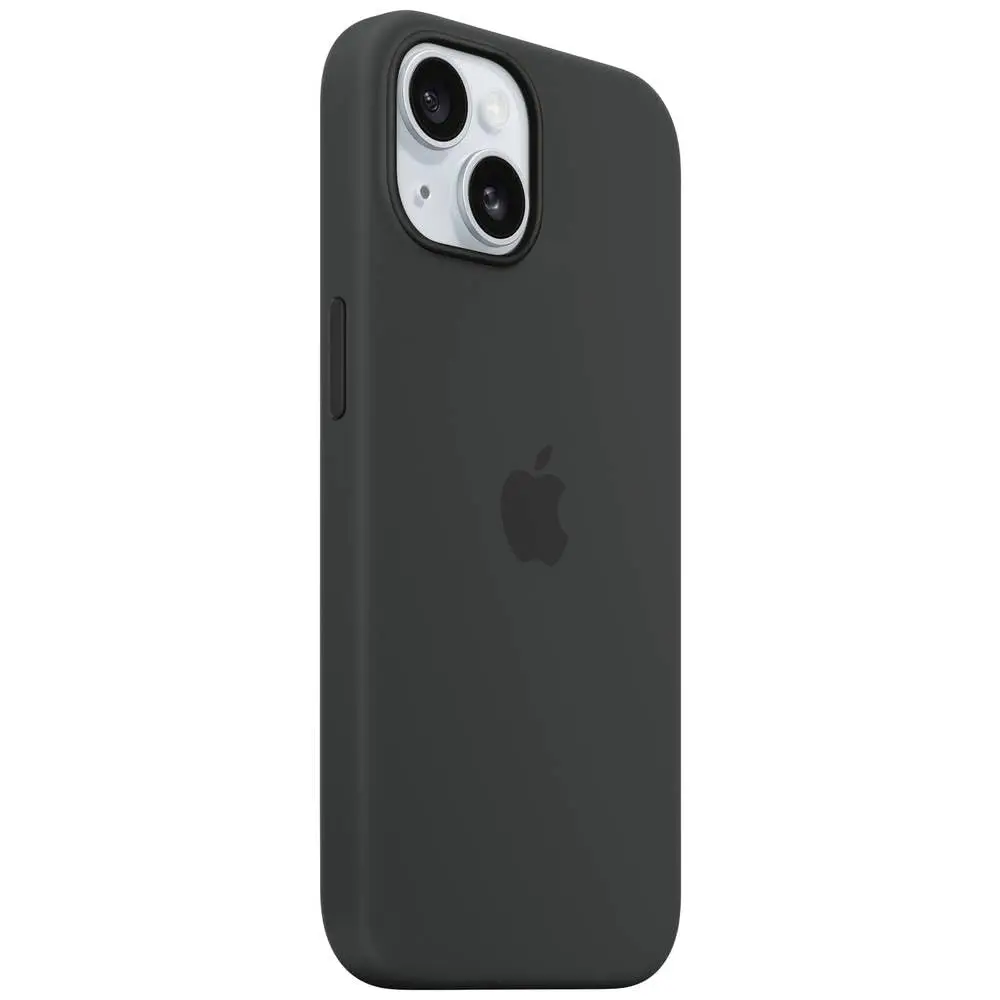 Apple Capa de silicone com MagSafe para iPhone 15 – Preto ​​​​​​​