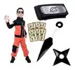 Roupa Do Naruto Uzumaki Cosplay Infantil Juvenil + Bandana - 1