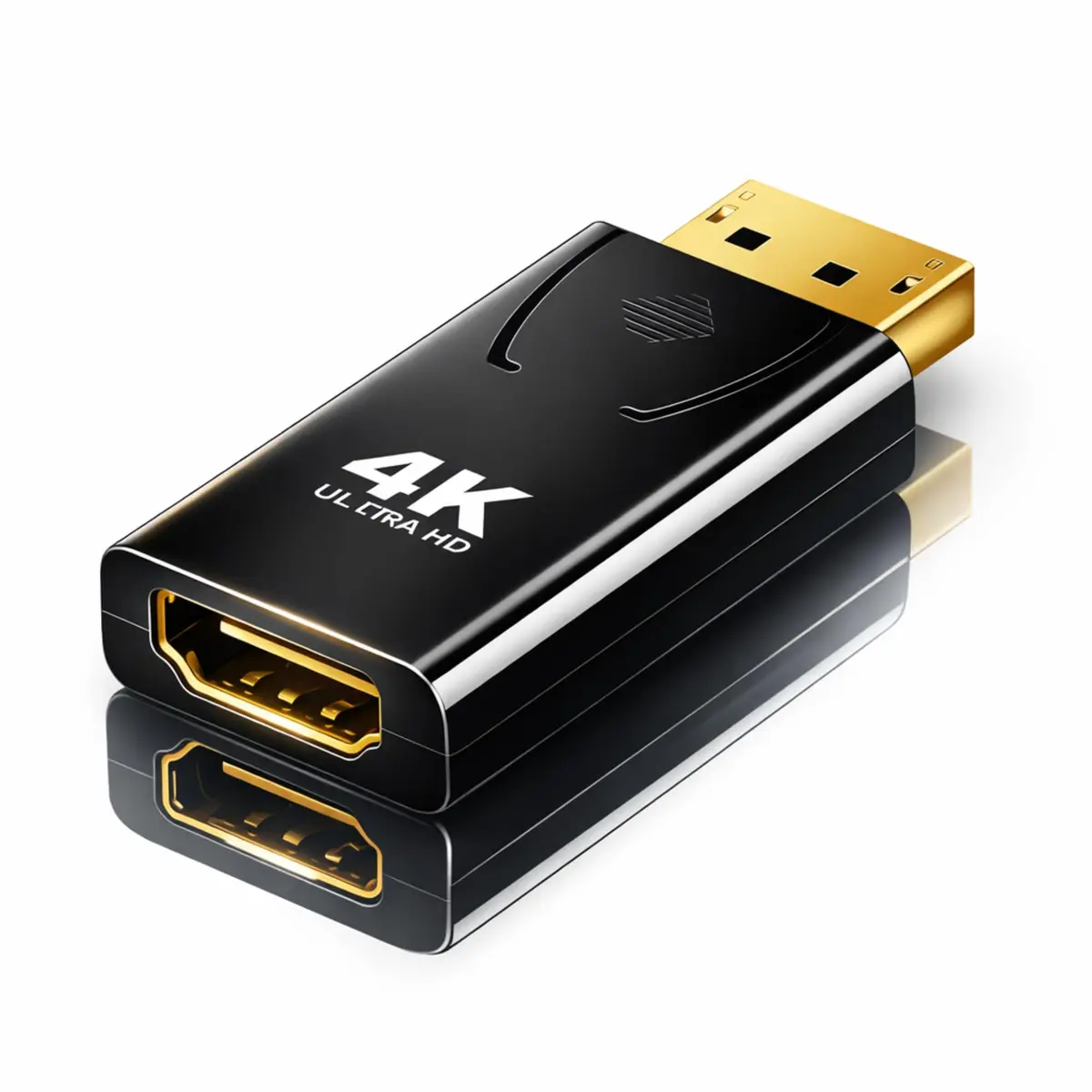 Adaptador DisplayPort para HDMI 4K 60Hz – Conversor DisplayPort Macho para HDMI Fêmea – Compatível com Monitores, TVs e Projetores – Plug and Play - 1