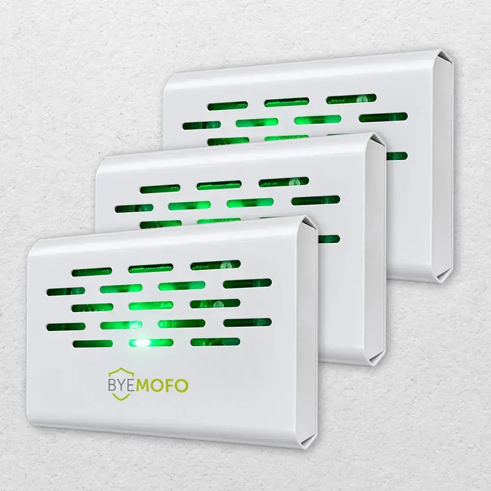 3 Aparelho Elétrico Anti Mofo Fungo Ácaros ByeMofo Legon Cor Branca