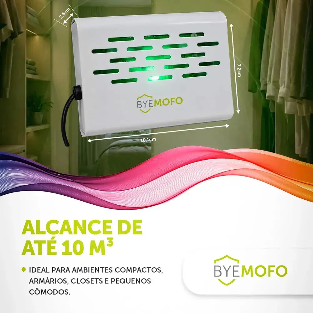3 Aparelho Elétrico Anti Mofo Fungo Ácaros ByeMofo Legon Cor Branca thumbnail 8