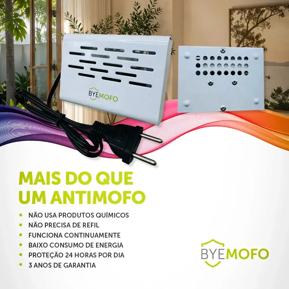 3 Aparelho Elétrico Anti Mofo Fungo Ácaros ByeMofo Legon Cor Branca thumbnail 9