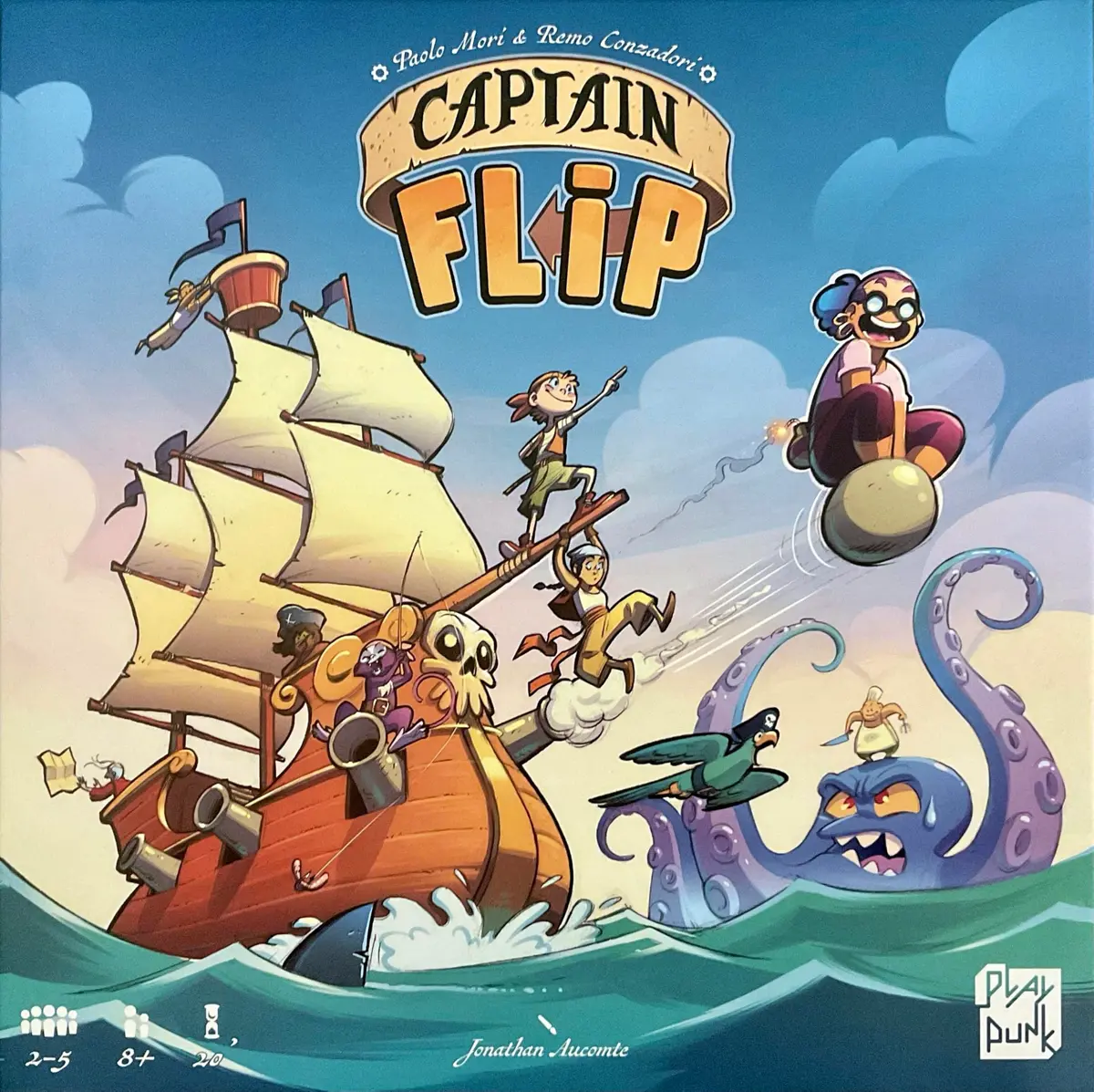 Jogo Captain Flip 2-5 Jogadores 8+ Anos Across the Board - 1