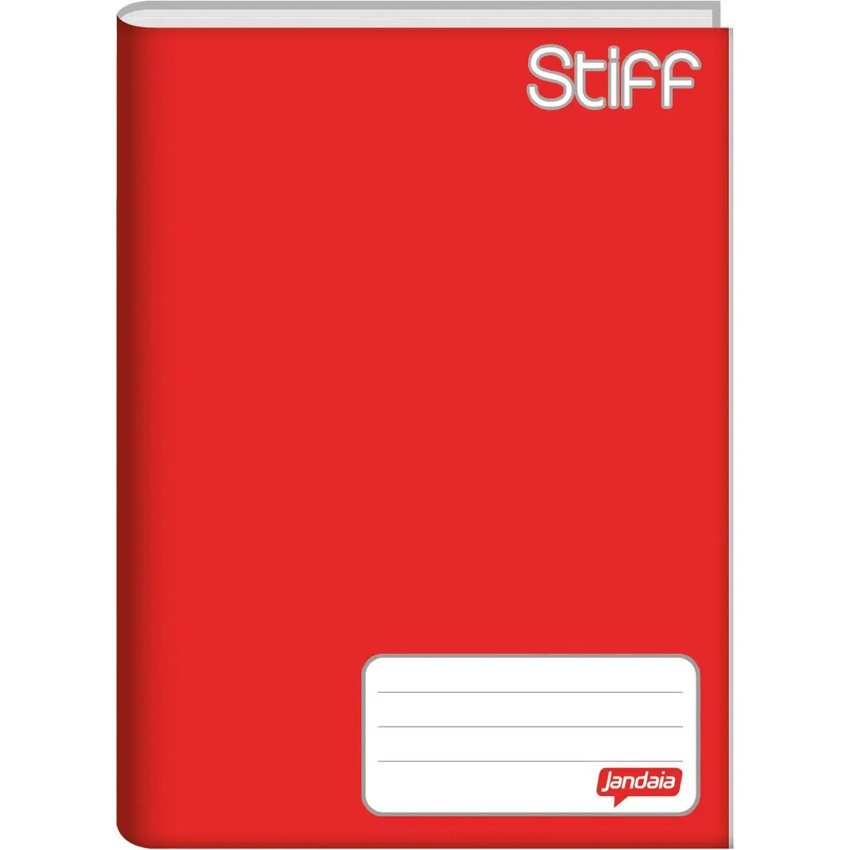 Caderno Brochura 1/4, Jandaia 00051-11, Vermelho, Pacote com 10 Unidades