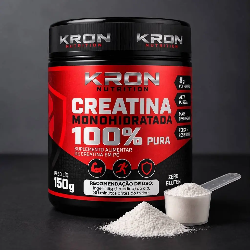 Creatina Monohidratada 100% Pura 150g  importada  KRON - 1