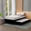cama box conjugada solteirão premier unibox molas ensacadas (63x108x198) com cama auxiliar preta - Preto - 1