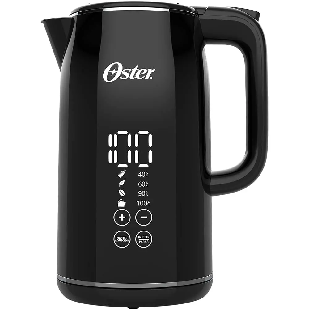 Chaleira Digital Oster Black 1,7L com Controle de Temperatura - 127V