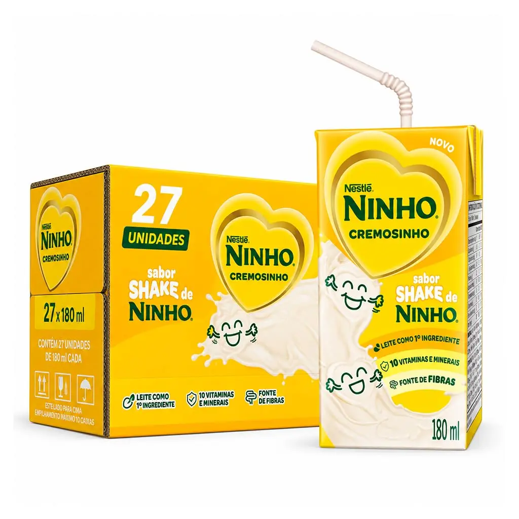 NINHO Cremosinho Sabor Shake de NINHO 180ml - 27 Unidades - 1