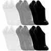 Kit Com 6 Pares De Meias Sapatilha Invisível Algodão Mash - 1