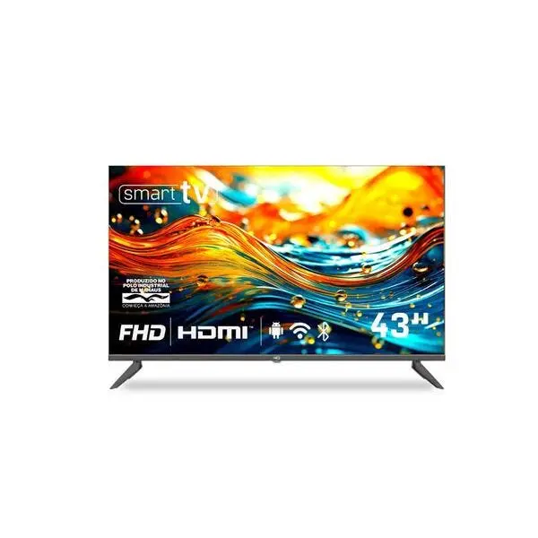 Smart TV HQ 43" Full HD Tela sem Bordas Sistema Android Desig