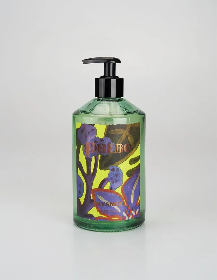Phebo Aromáticos Sabonete Líquido Lavanda 450ml | A linha Aromáticos destila o frescor vivo das plantas e ervas em combinações que exalam rusticidade e naturalidade.