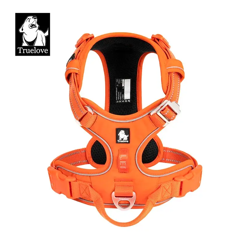 VERO AMOR Arnês para animais de estimação sem tração Nylon Reflexivo Arnês para cães Controle confortável ajustável Step-in Brilhante Truelove TLH5654 - 1
