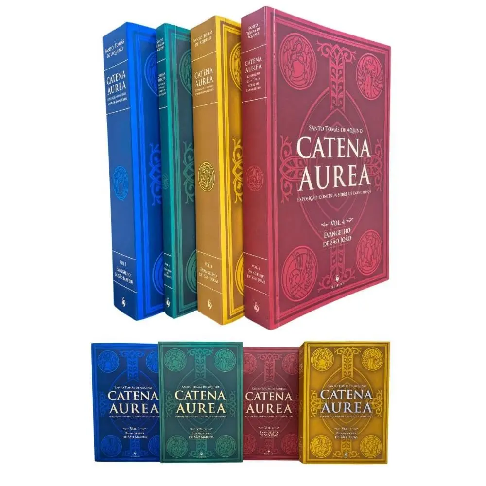 KIT Catena Aurea - Exposição contínua sobre os Evangelhos (4 vols.)