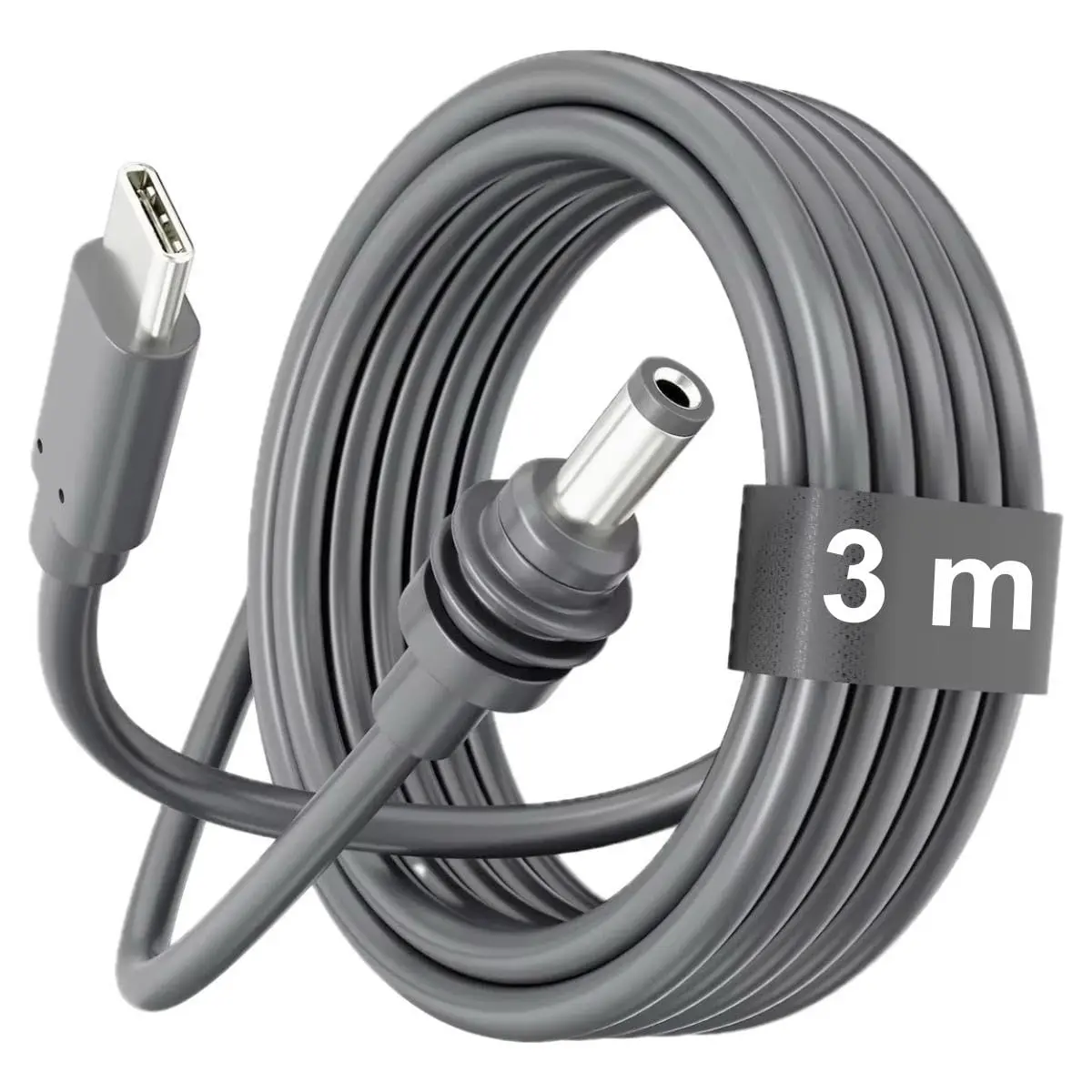 Cabo Starlink Mini 10CLICK USB-C para DC 100W 3 Metros PD 18 AWG Tipo-C | Alimentação Inteligente Carregar Starlink Antena Fonte Portátil e Chip Carregador