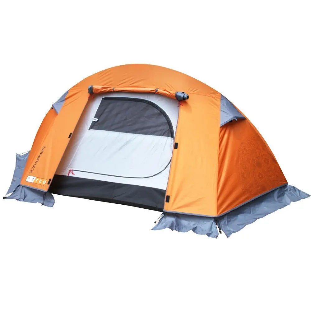 Azteq, Barraca Técnica Minipack para 1 pessoa com 6000mm de coluna d'água, montagem prática, superleve, ideal para praticas de montanhismo, Laranja