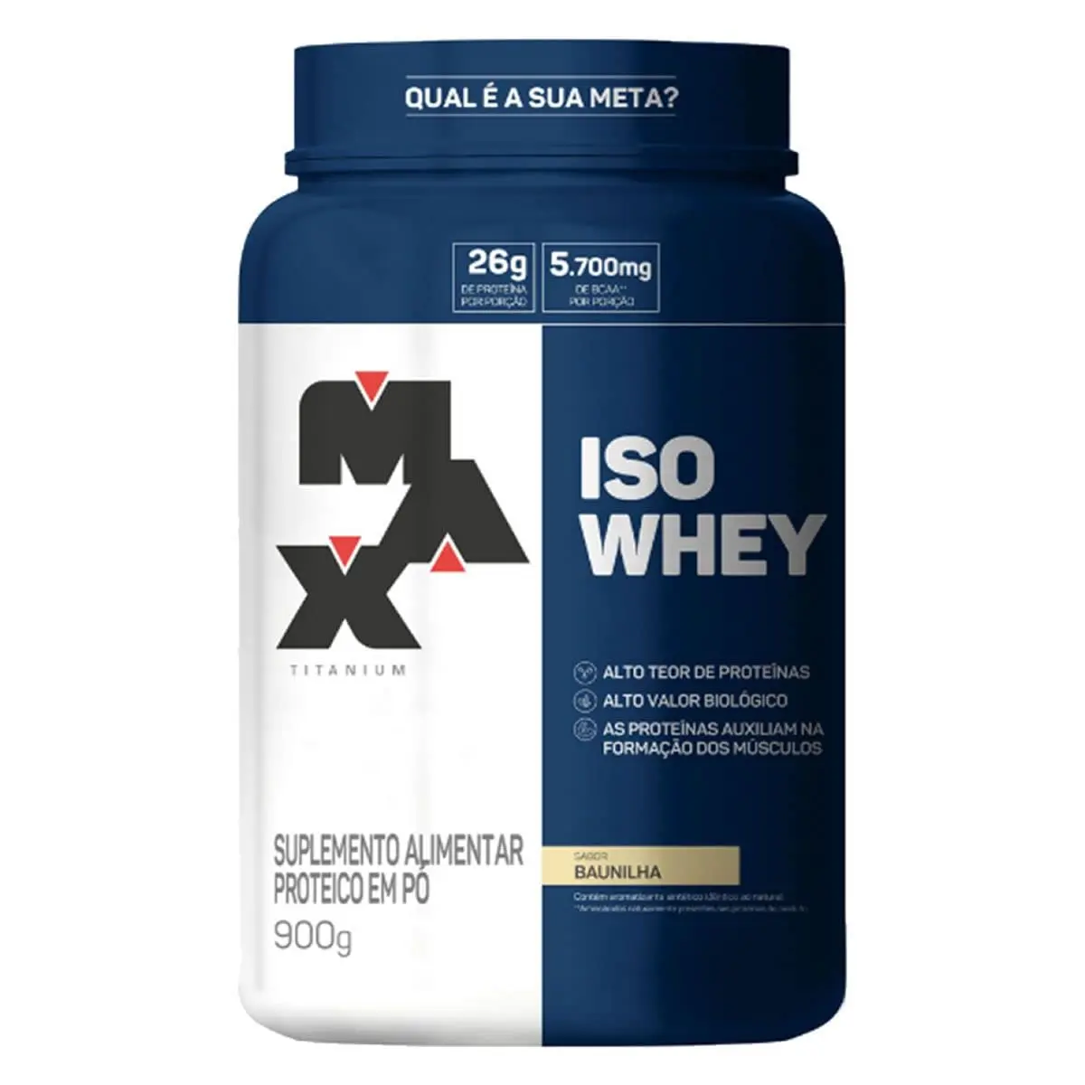 Max Titanium Iso Whey - 900G Baunilha - - 1