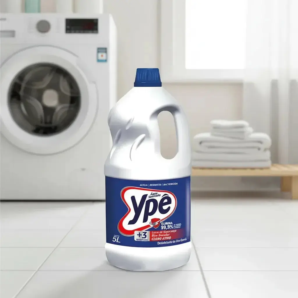 Água sanitária e alvejante cloro ativo 5 litros Ypê thumbnail 6